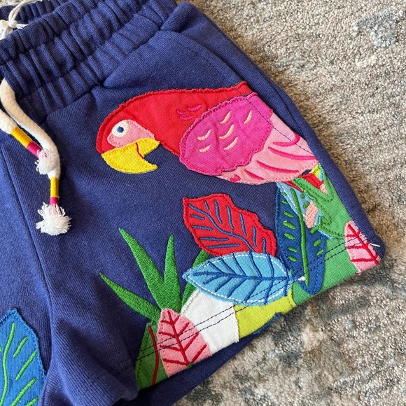 Mini Boden Jersey Applique Bird Shorts 3T NWT - Picture 3 of 7